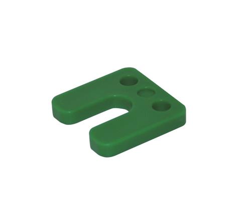 DRUKPLAAT 34750 10MM GROEN SLEUF(48ST)