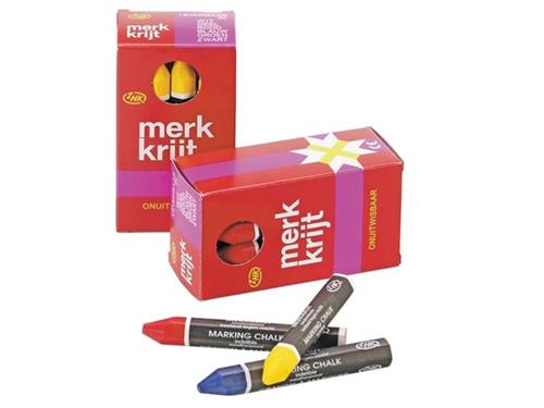 MERKKRIJT ROND ROOD 12/DOOS ZHK